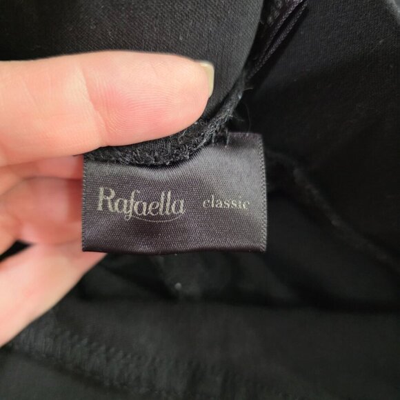 Rafaella Classic Black Slacks 16W – Stretch Waist Career Pants Plus Size - Picture 4 of 8